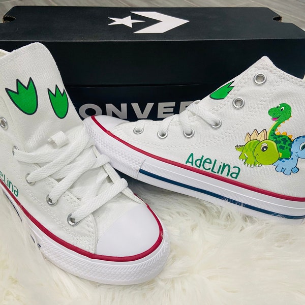 Dinosaur custom Converse