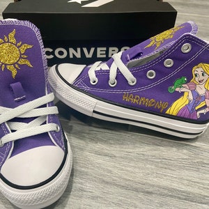 Rapunzel Tangled Princess Converse Kids and Adults Etsy UK