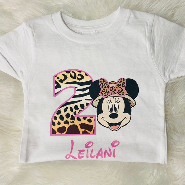 Minnie Safari Birthday Shirts