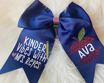 School Personalized  Bows