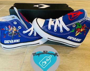 converse marvel comics shoes