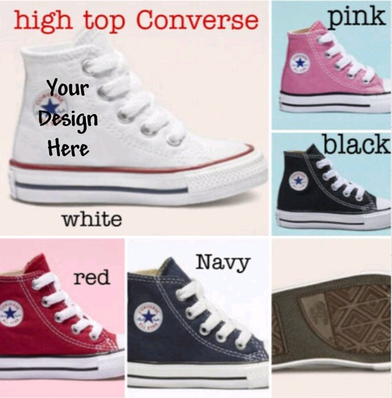 Personalised kids converse on sale