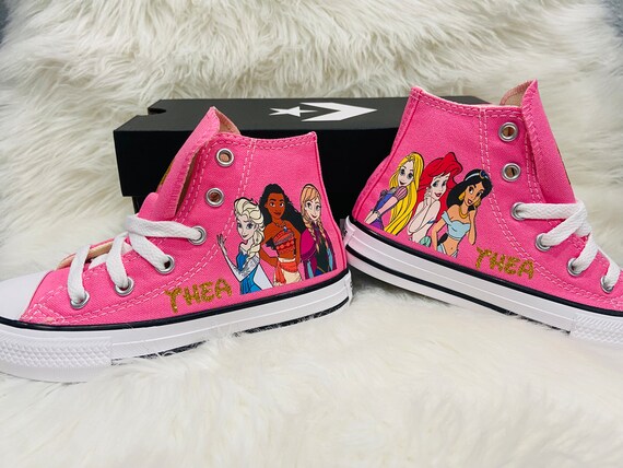 Princess Custom Converse Etsy