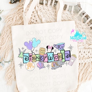 Magical Park Tote Bag, park rides Tote Bag, torba na wakacje, torby Disneyworld