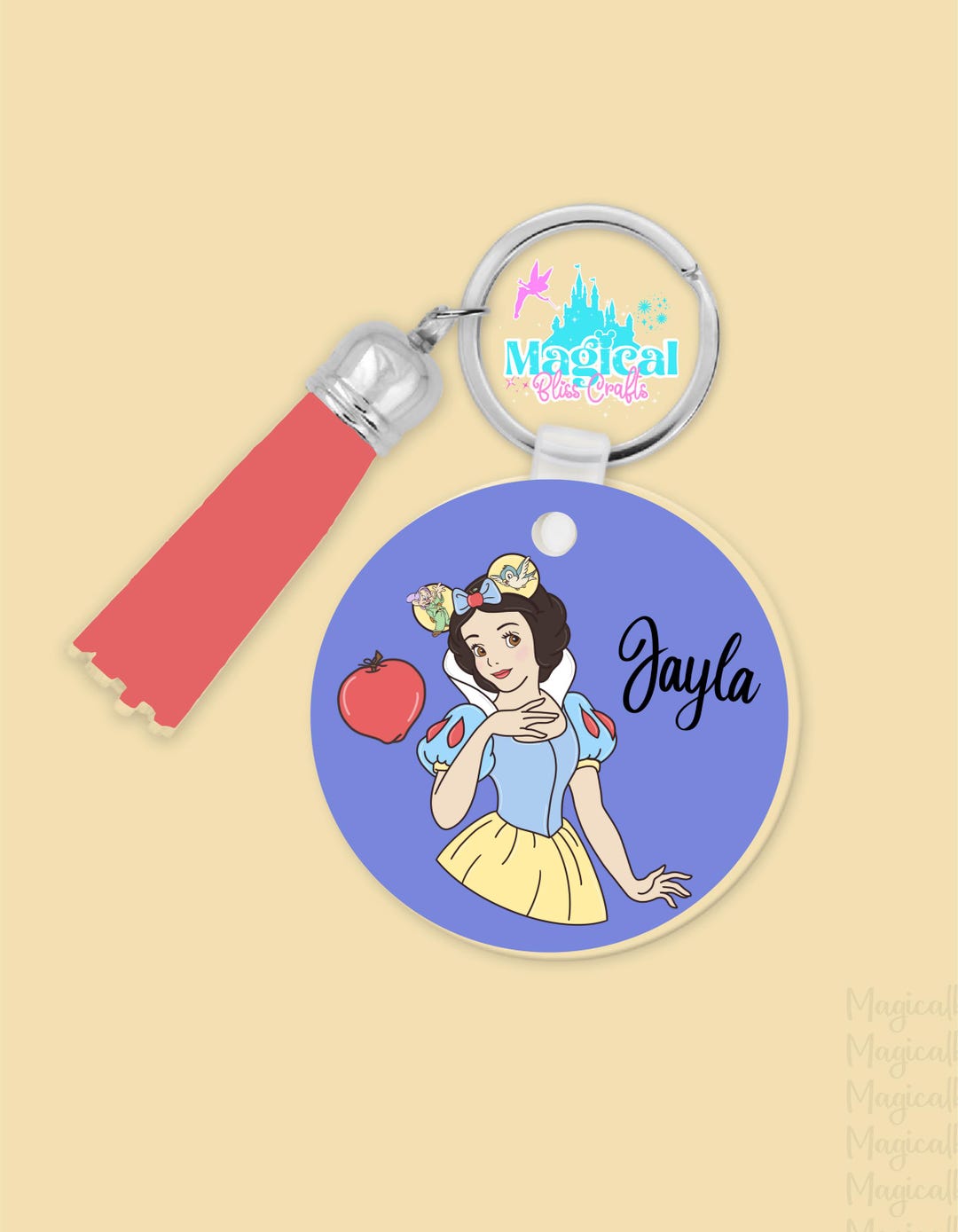 Magical Princess Acrylic Custom Key Chains, Bag Charms, Princess Key ...