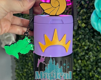 Ursula Can Coolers / Gobelets 35 cl (réguliers ou étroits) / Gobelets à l'effigie des méchants / Ouvre-boîtes / Embouts de paille / Porte-clés pour sacs