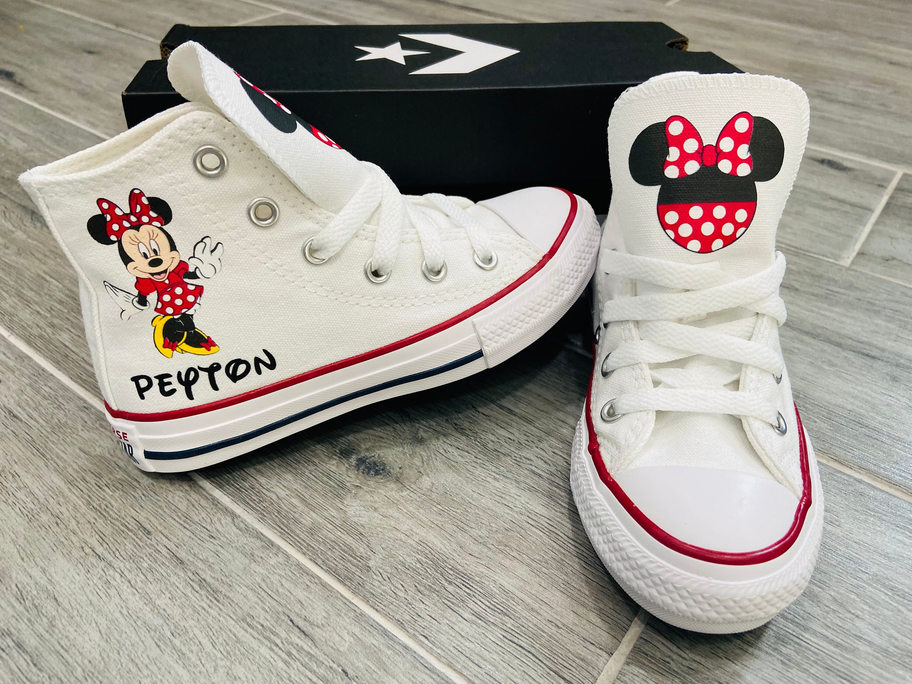 Minnie Custom Converse - Etsy