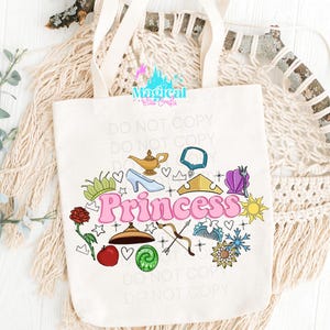 Princess Park Tote Bag, Princess Tote Bag, Vacation Tote Bag