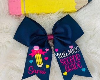 Back to School Bow and Pencil Set