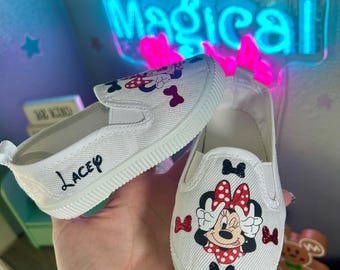 Zapatos infantiles personalizados de Minnie