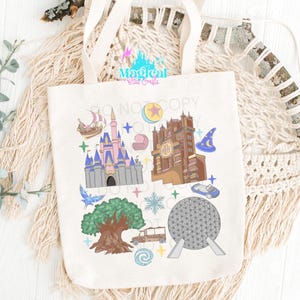 Magic World Parks Torba Tote, 4 parki Torba Tote, Torba Tote na wakacje