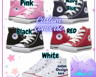 Custom converse kids and adults/ Design Your Own Shoes/ Your design here/ Any theme