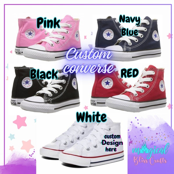 Converse personalizadas niños y adultos/ Diseña tus propios zapatos/ Tu diseño aquí/ Cualquier tema