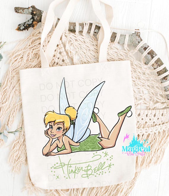 Tinkerbell Tote Bag, Tink Tote Bag, Vacation Tote Bag - Etsy
