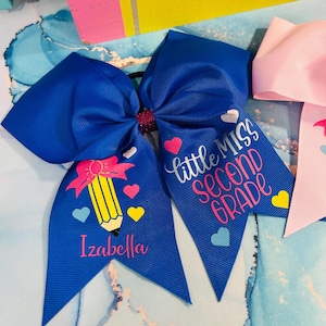 School Pencil Personalized Bow