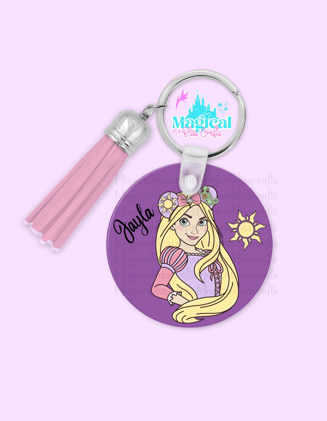 Princess Key Per Magical Princess Acrylic Custom Key Chains, Bag Charms, Princess Key ...