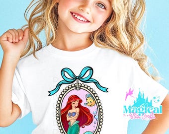 Camisetas de Princesa Sirena, Camisetas de Princesas del Parque, Camisetas de Princesas Disney, Camisetas Familiares, Camisetas Familiares Disney
