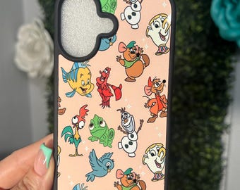 Fundas personalizadas para teléfono con los compañeros de la princesa mágica, fundas para iPhone, fundas personalizadas para teléfono.