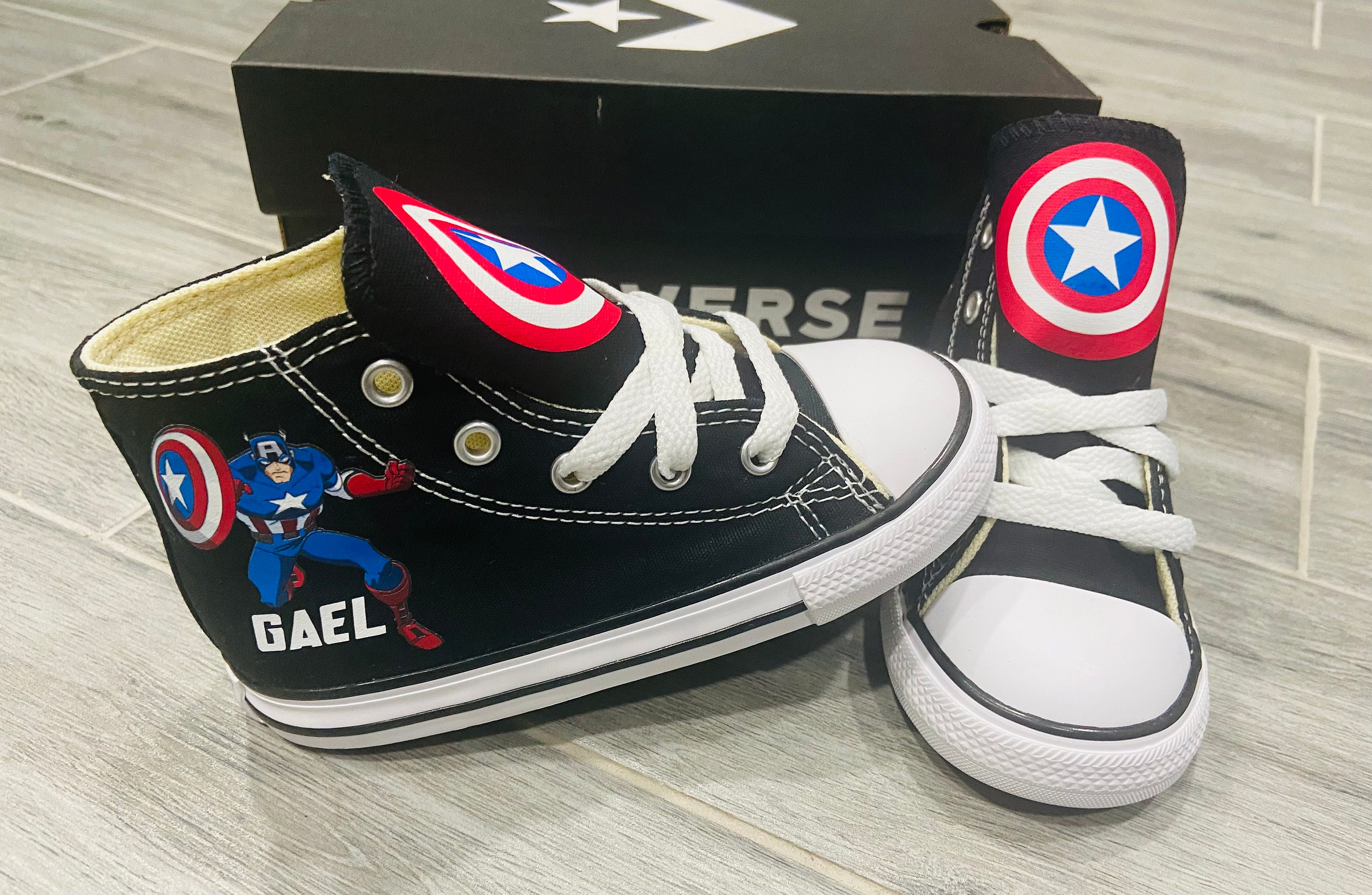 boys captain america shoes
