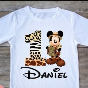 Mickey Safari Birthday Shirts