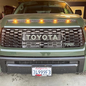 Raptor lights with Insert Bracket fit for 2014-2022 Toyota Tundra hood scoop bulge