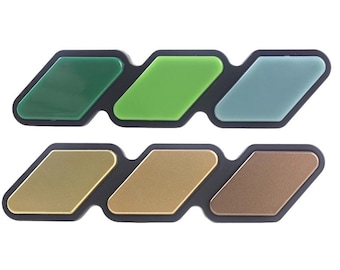 iSpchen Tricolore griglia Distintivo Logo Decorazione Forniture Auto Adesivo Etichetta Camion per Toyota Tacoma 4Runner Tundra, Adatto per la Decorazione della griglia Anteriore dell'auto