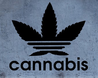 Cannabis /adidas weed logo/ SVG cut file camisetas Cricut SVG - Etsy España