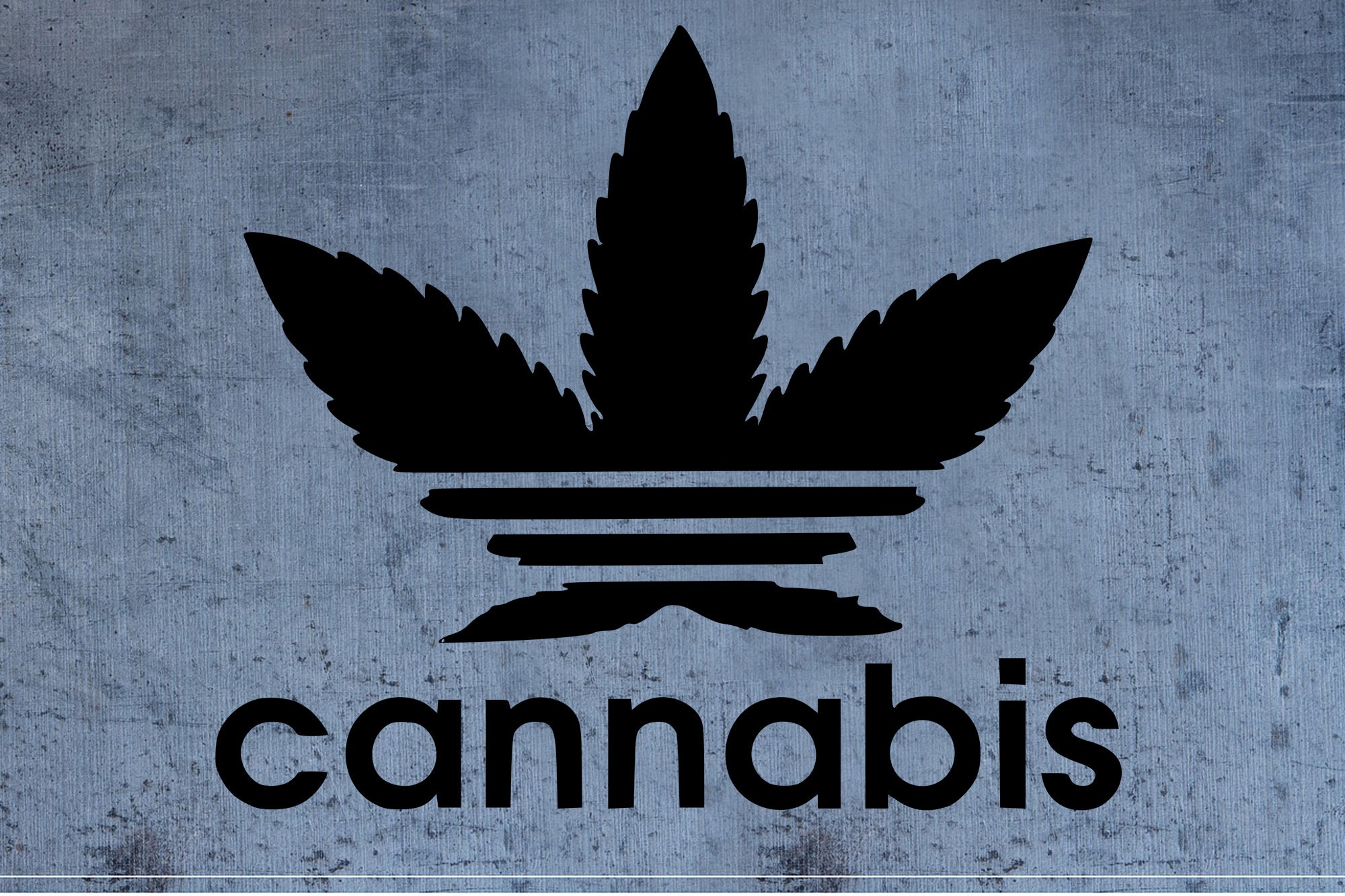 Cannabis adidas Weed Logo SVG Cut File T-shirts Cricut SVG | Etsy