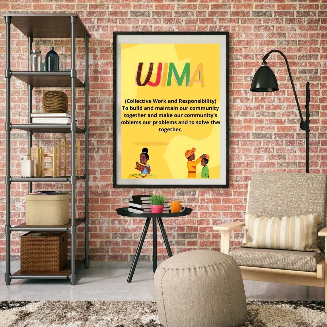 Kwanzaa Principles Daily Calendar 8 X 10 Digital Download Etsy