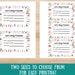 Printable Kids Contact Card: Play Date Info Exchange (digital Download ...