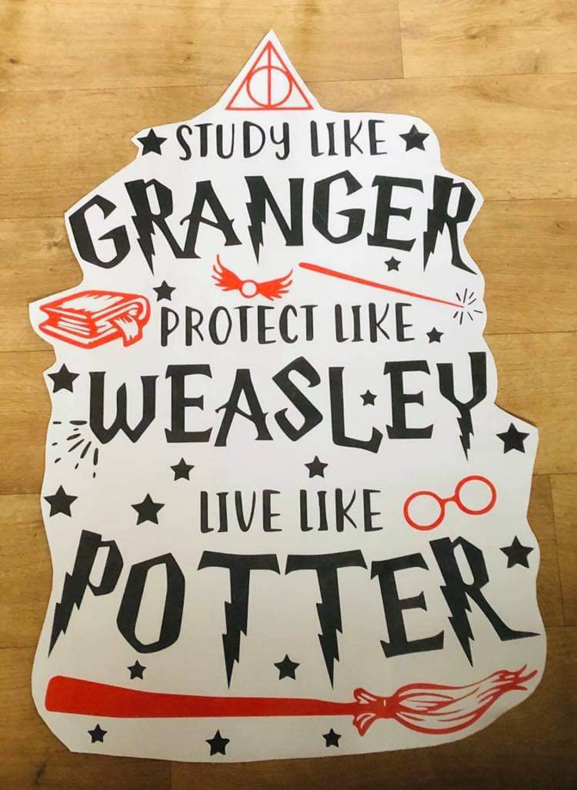 Harry Potter wall decal. Etsy