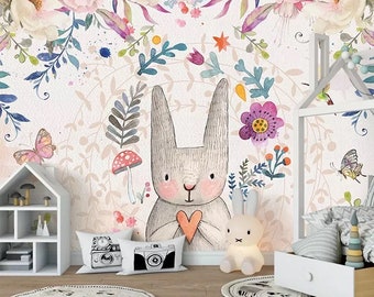 Rabbit Wallpaper Etsy
