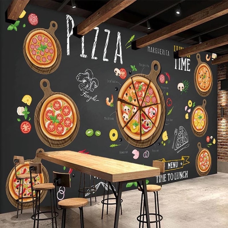 Pizza Wallpaper Restaurant Wallpaper Cafe Wallpaper Pizza image 1