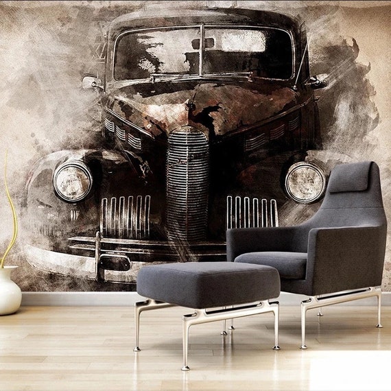 Car Wallpaper Car Wall Mural Western Wallpaper Western Wall - Etsy Australia Car Wallpaper Car Wall Mural Western Wallpaper Western Wall - Etsy Australia