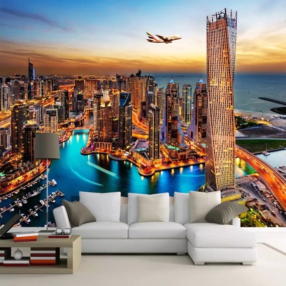 Dubai Night View City Wallpaper Wallpaper Mural Skyline - Etsy UK Dubai Night View City Wallpaper Wallpaper Mural Skyline - Etsy UK