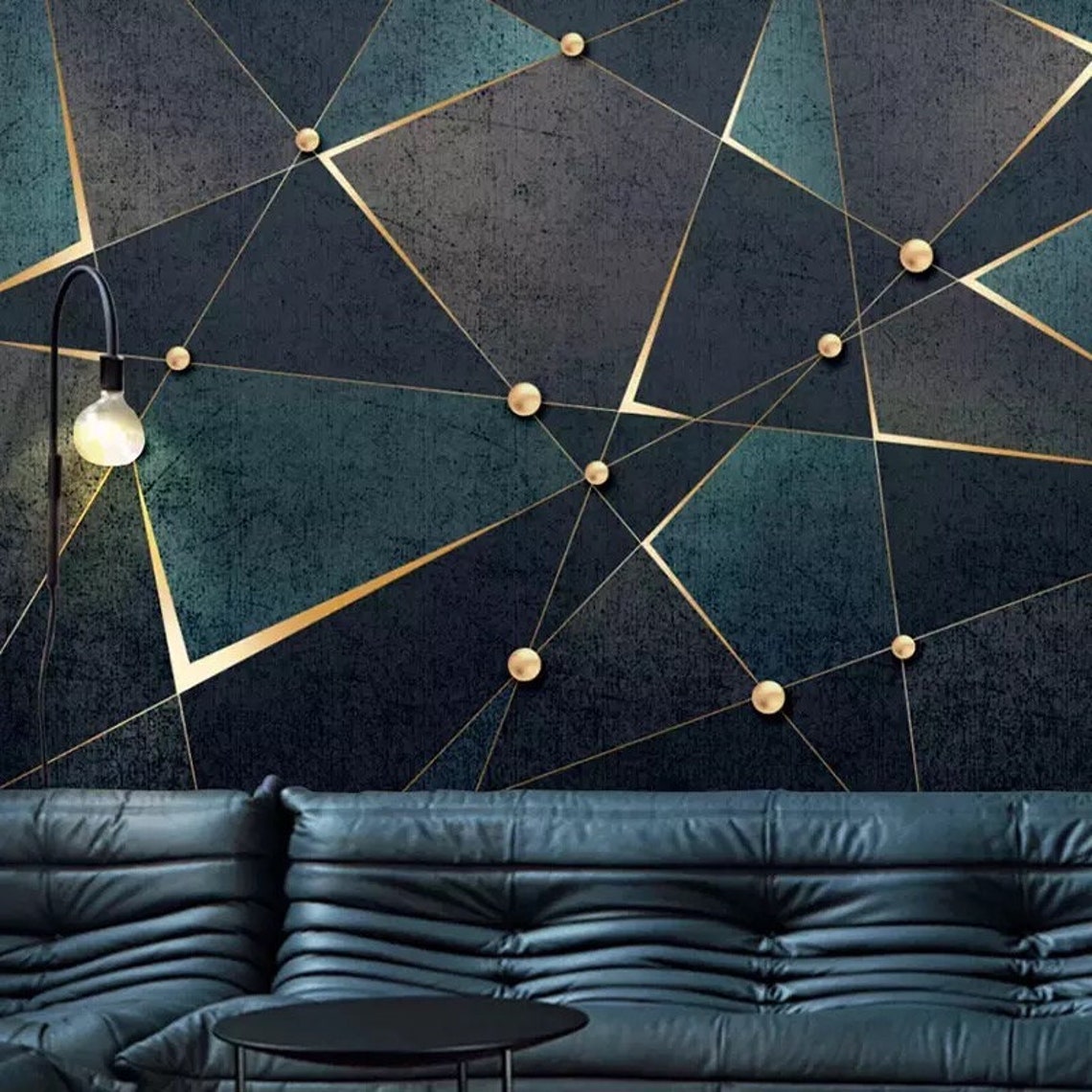 Geometric Wallpaper Geometric Wall Mural 3D Wallpaper 3D | Etsy