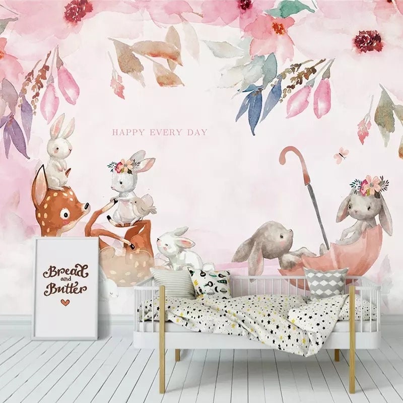 Rabbit Wallpaper - Etsy Rabbit Wallpaper - Etsy