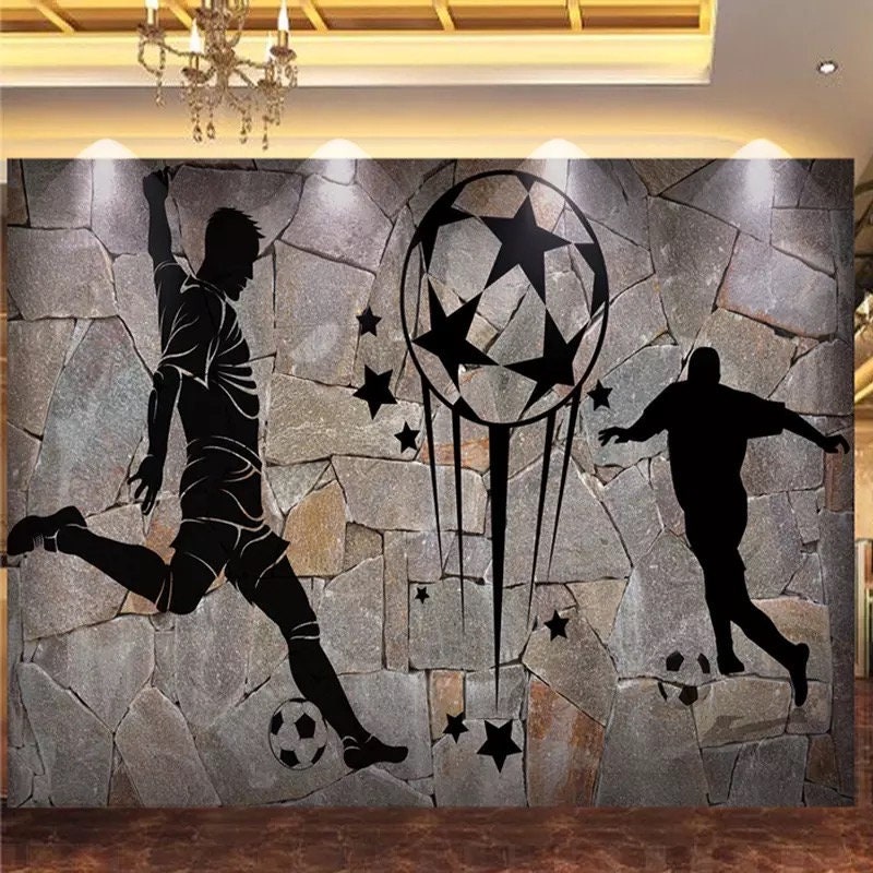 Football Wallpaper Football Wall Mural Sports Wallpaper Etsy UK