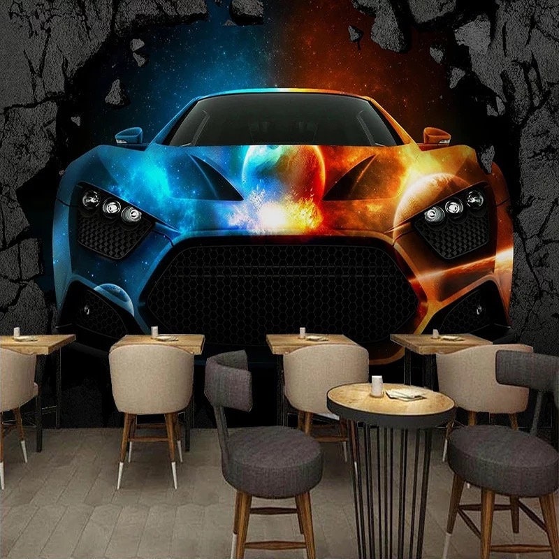 Sports car wallpaper - Etsy México Sports car wallpaper - Etsy México