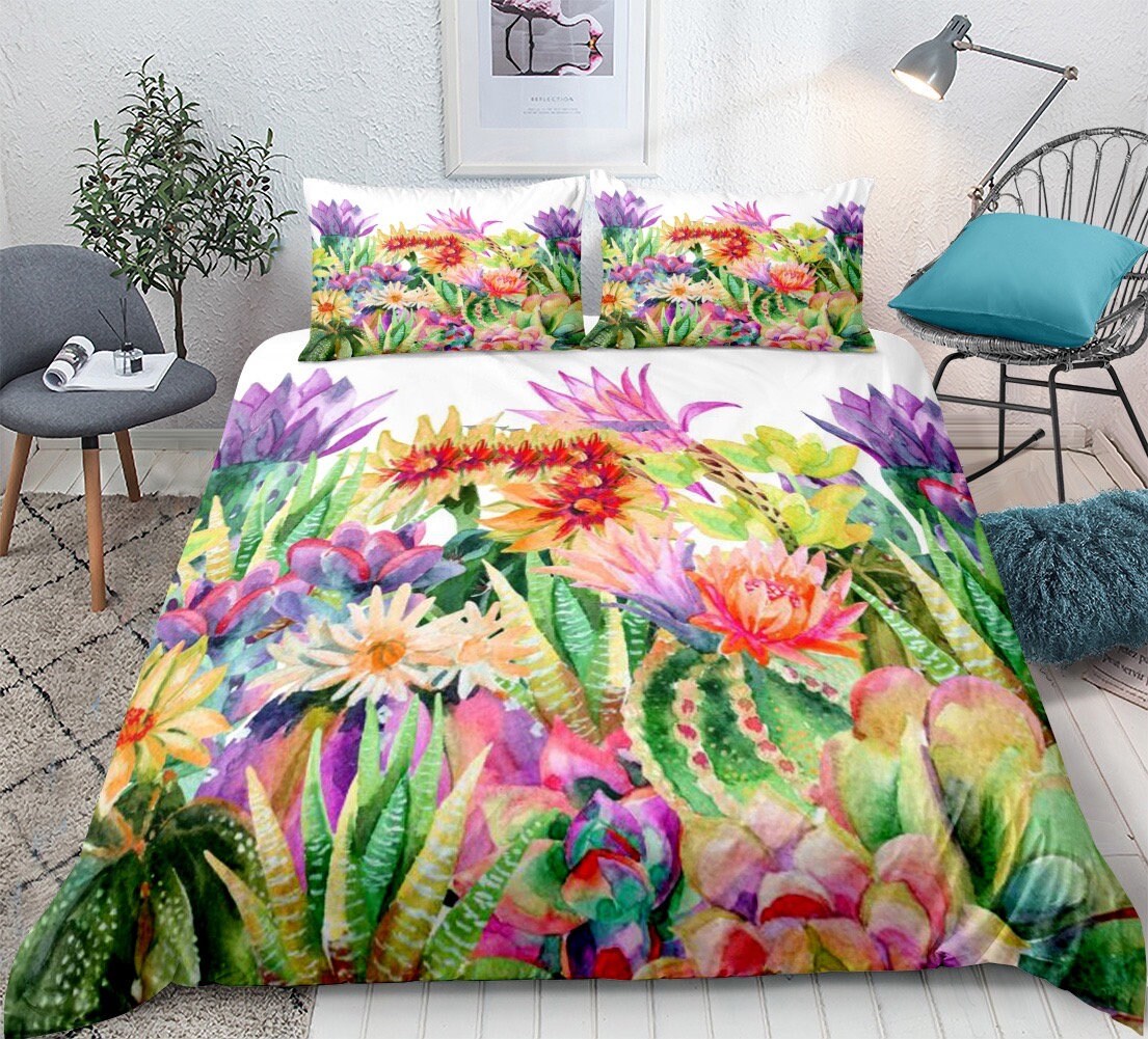 Floral Duvet Cover Duvet Cover Set Flower Duvet Flower Etsy