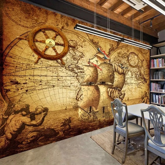 Cafe Wallpaper Cafe Wall Mural Restaurant Wallpaper Pirate - Etsy Cafe Wallpaper Cafe Wall Mural Restaurant Wallpaper Pirate - Etsy