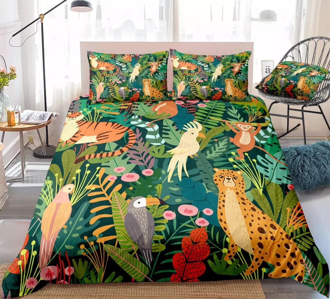 Safari Animal Duvet - Etsy Safari Animal Duvet - Etsy