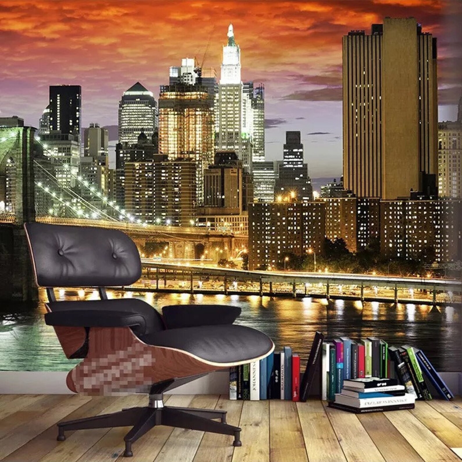 New York Wallpaper New York Wall Mural Brooklyn Bridge Etsy UK