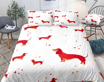 weiner dog comforter
