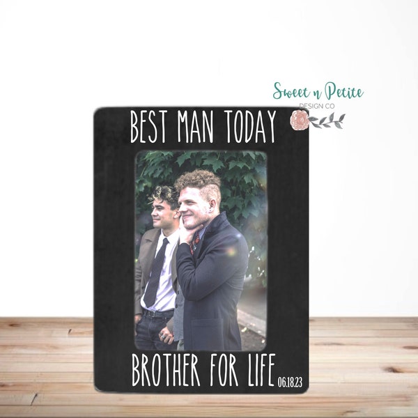 Best Man Picture Frame | Best Man Best Friend Picture Frame | Groomsmen Picture Frame | Best Man Wedding Gift Idea | Best Man Groom Frame