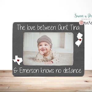 Cadre des États tante neveu interurbain CADEAU personnalisé tante tante interurbain L&#39;amour entre une tante et son neveu ne connaît pas de distance