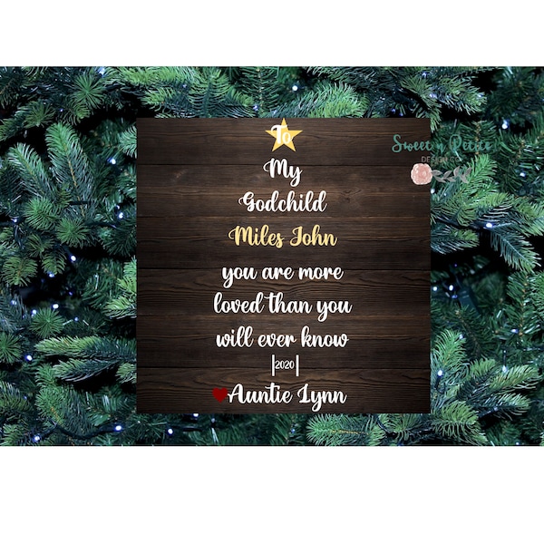 Godchild Ornament Etsy