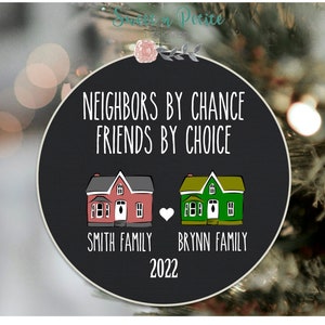 Neighbor Gift For Neighbor,Neighbor Christmas Gift Neighbor Ornament,Neighbor Moving Away Gift Personalized Ornament,Neighbor Christmas Gift