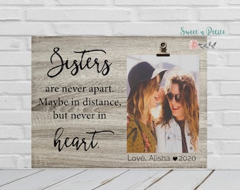 Birthday Gift for Sister, Personalized Sister Gift Picture Frame, Christmas gift for Sister, Sister Frame