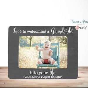 New Grandparent Gift Grandparent Picture Frame Grandparents Gifts Personalized Grandparents When a child is born so are grandparents 4x6